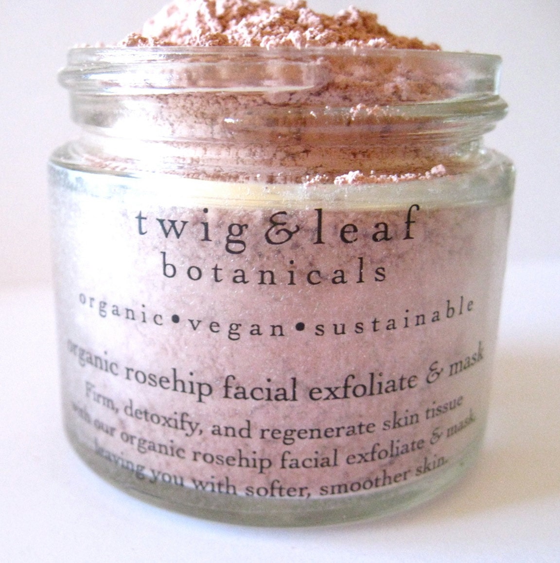 organic rosehip facial exfoliate & mask