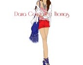 Fashion Illustration- Rockets Red Glare