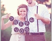 Black and White Thank You Banner Photo prop