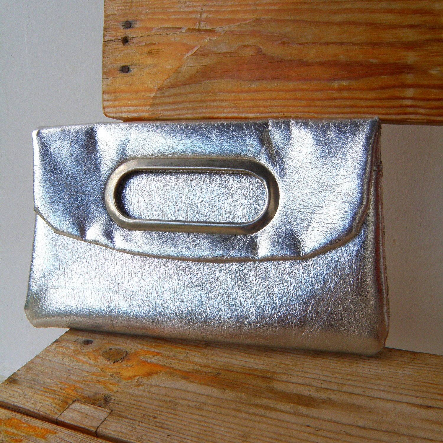 Vintage Late 1950s early 1960s Silver Purse