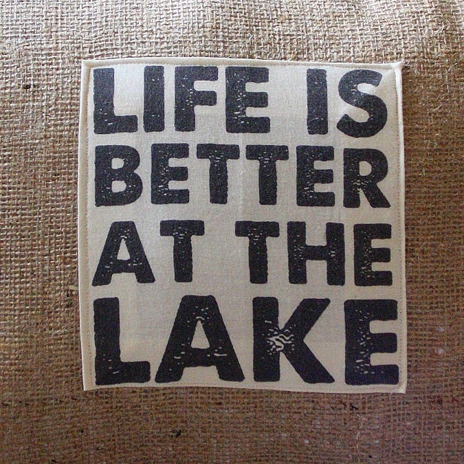 Life is better at the lake pillow cover