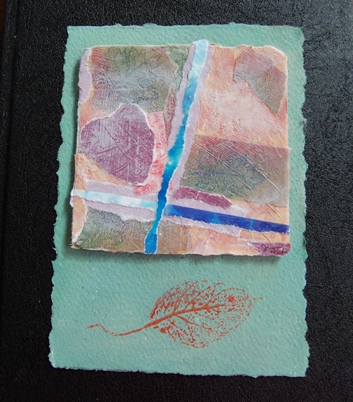 Original Mixed Media Collage Art - End of Summer