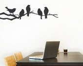 Birds on a Branch Decal - Vinyl Wall Sticker