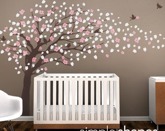 Tree Wall Decals - Cherry Blossom Tree Decal - Elegant Style - LARGE