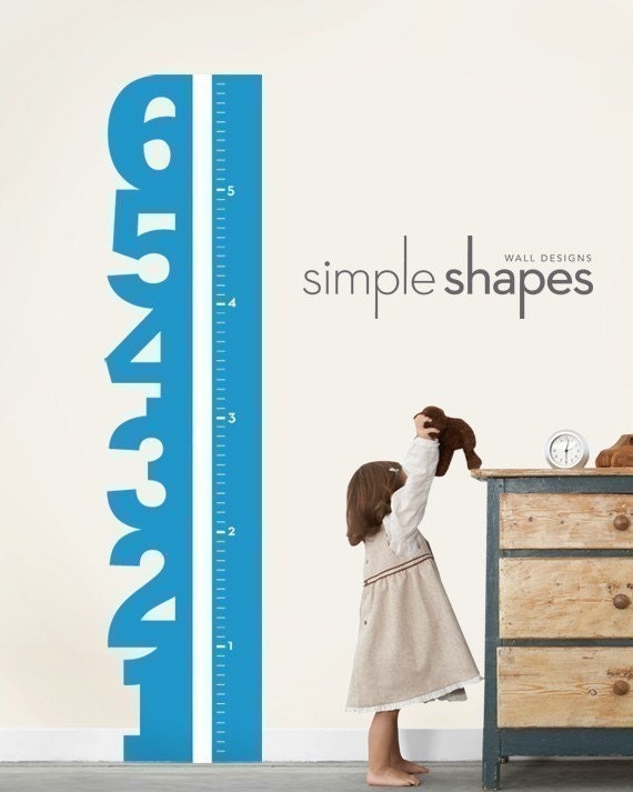 Growth Chart Numbers - Children's Vinyl Wall Decal