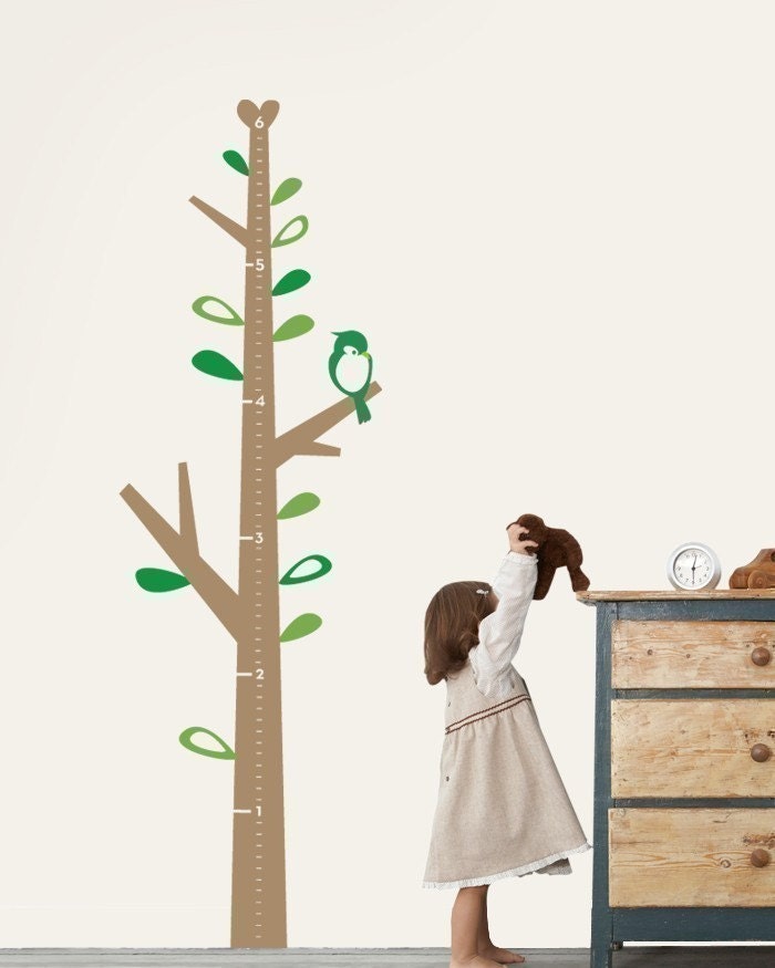 Kids Growth Chart Tree - Children's Vinyl Wall Sticker