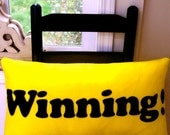 Winning - 12 x 24 inch felt pillow