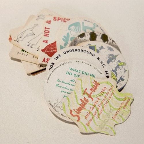 Purgatory Pie Press Artist's Coasters (12 pieces)