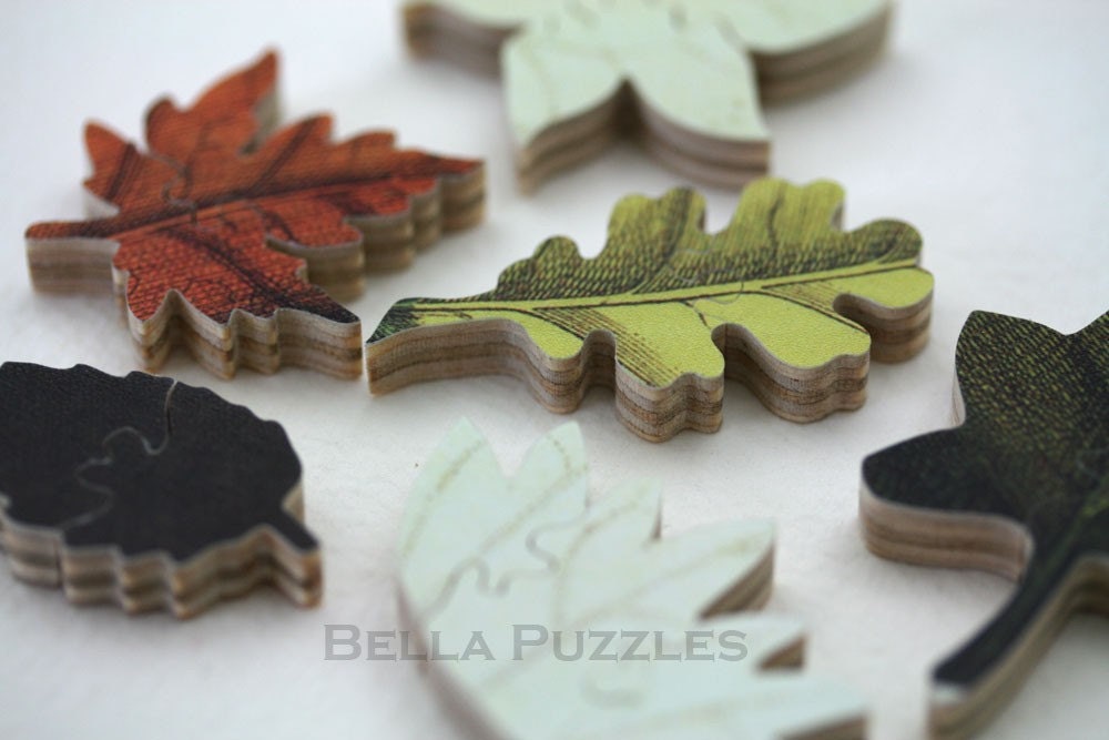 Wooden Jigsaw Puzzle, MAGNOLIA, personalized, custom, figurals, words, 8.5 x 12 inches, 155 pieces