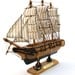Miniature Wood Ship Model VINTAGE