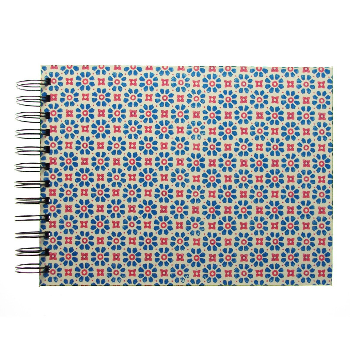 Photo Album stampflowers teal red