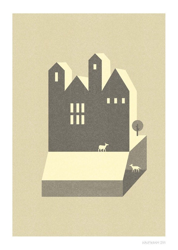 Small Houses Print - 8x10 or A4