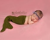 Month Little Mermaid Fin and Headband Set 2 pcs.