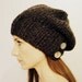 The Salt City. Women's Slouchy unisex chunky knit hat - Citrine