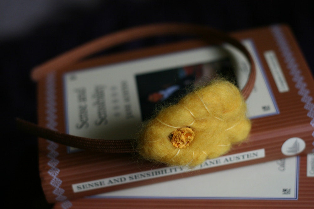 Lauren Yellow Flower Felt Headband