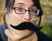 Mustachioed Fleece Neck Warmer