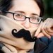 Mustachioed Fleece Neck Warmer