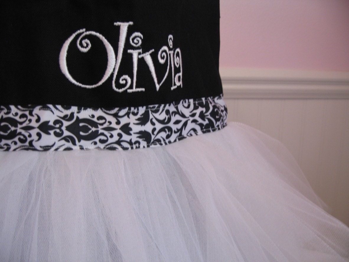 Flower Girl Purse - White Tulle and White Embroidery makes a perfect Bride Bag Too