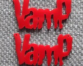 2 x Laser cut acrylic Vamp pendants