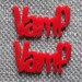 2 x Laser cut acrylic Vamp pendants