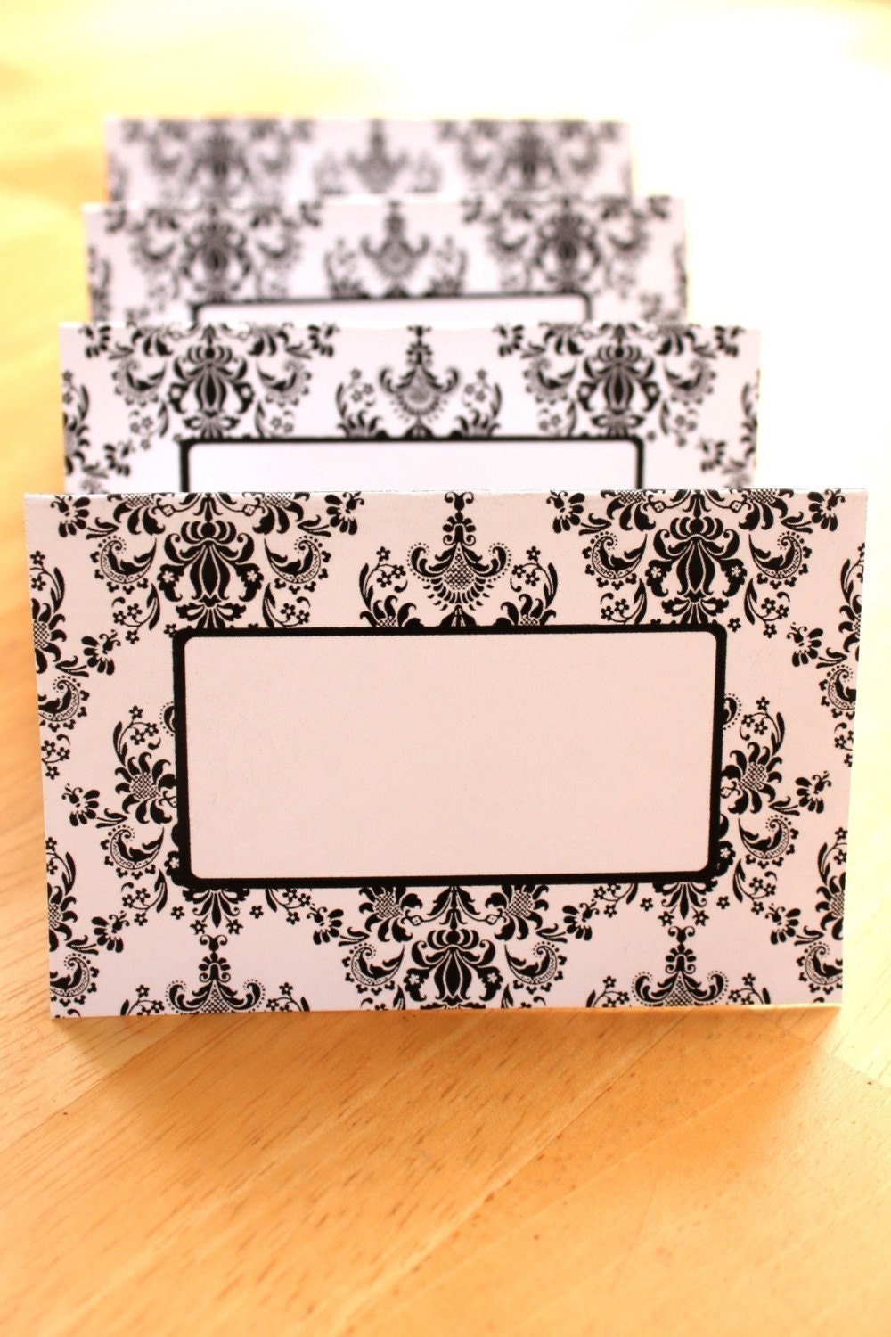 Regal Damask Editable Printable Place Cards