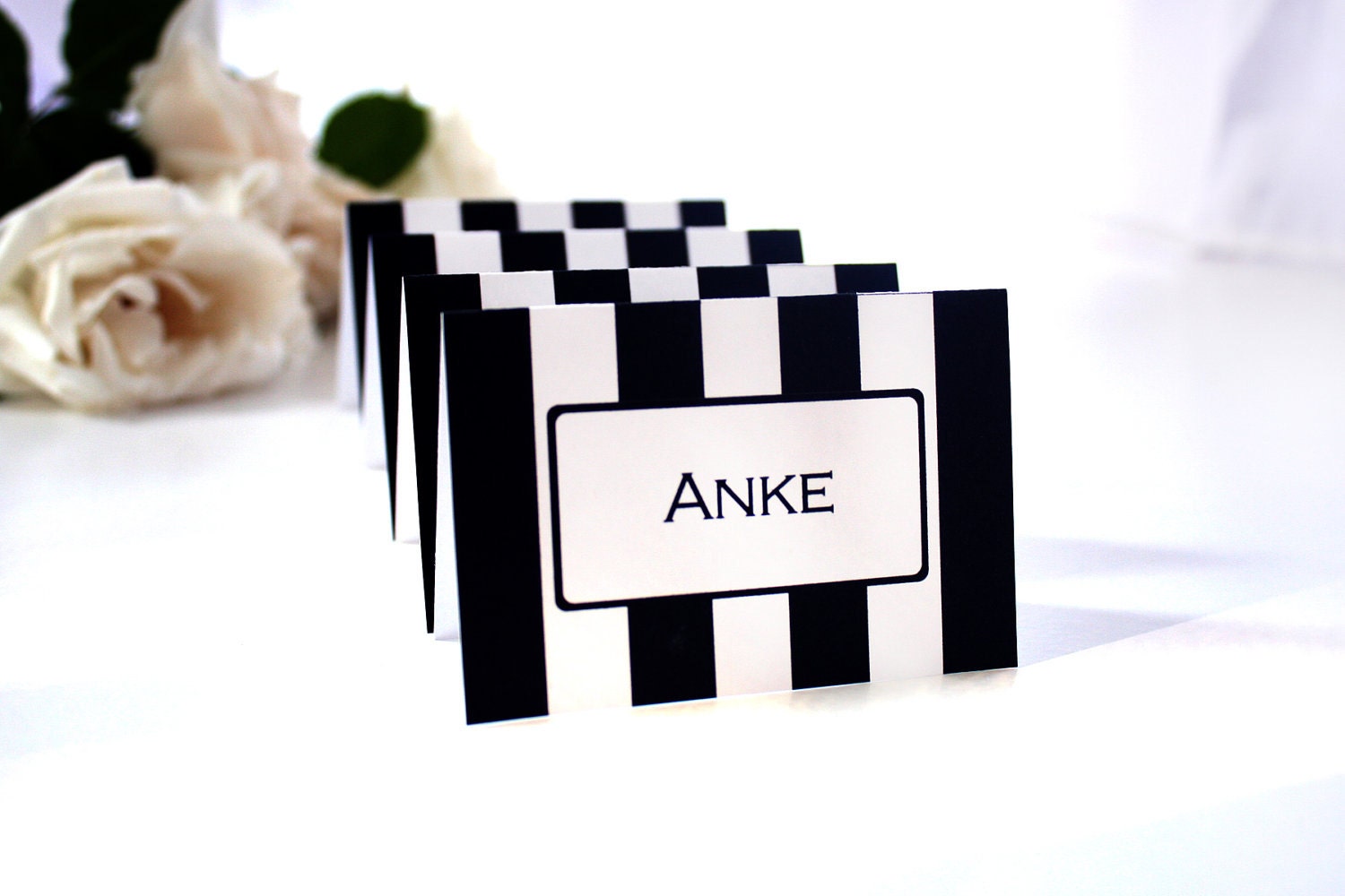PRINTABLE Bold Stripe Place Cards