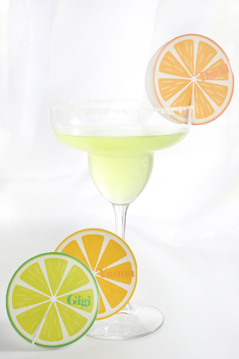 Festive Fiesta Citrus Slice Place Card Printables EDITABLE