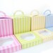 Posh Pink Stripe Printable Cupcake Holder Box