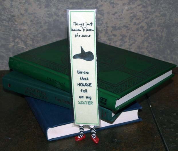 Etsy Original - wIcKed WiTch bOOkmArk - Inspired by Wicked and Wizard of Oz