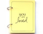 Baby Boy Scrapbook or Baby Girl Scrapbook - You are Loved in Morning Sun Yellow