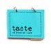 Cook's Journal or Recipe Book - Taste of Food, of Life with Writing Prompts in capri blue