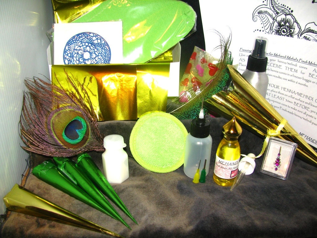 Henna Kit ULTRA , Mehandi Mahal's DELUXE Mehndi Kit