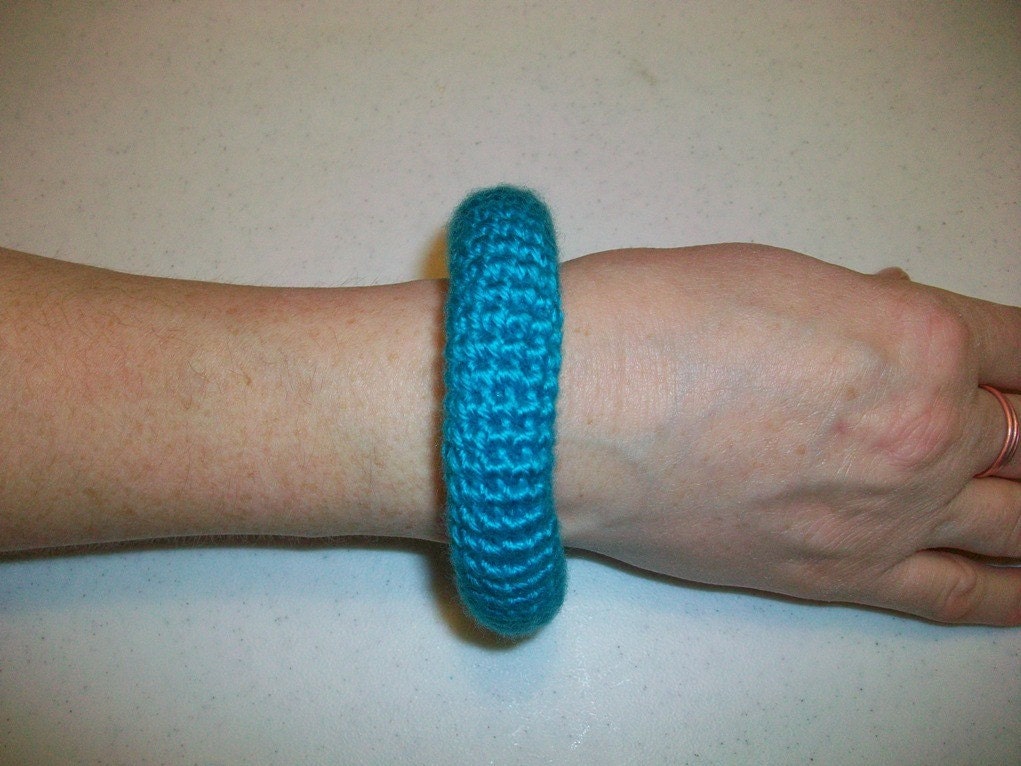 Soft Bright Blue Bangle Bracelet