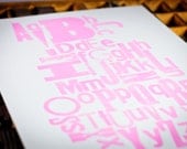 11x17 mixed-up Woodtype ABCs by The Permanent Collection