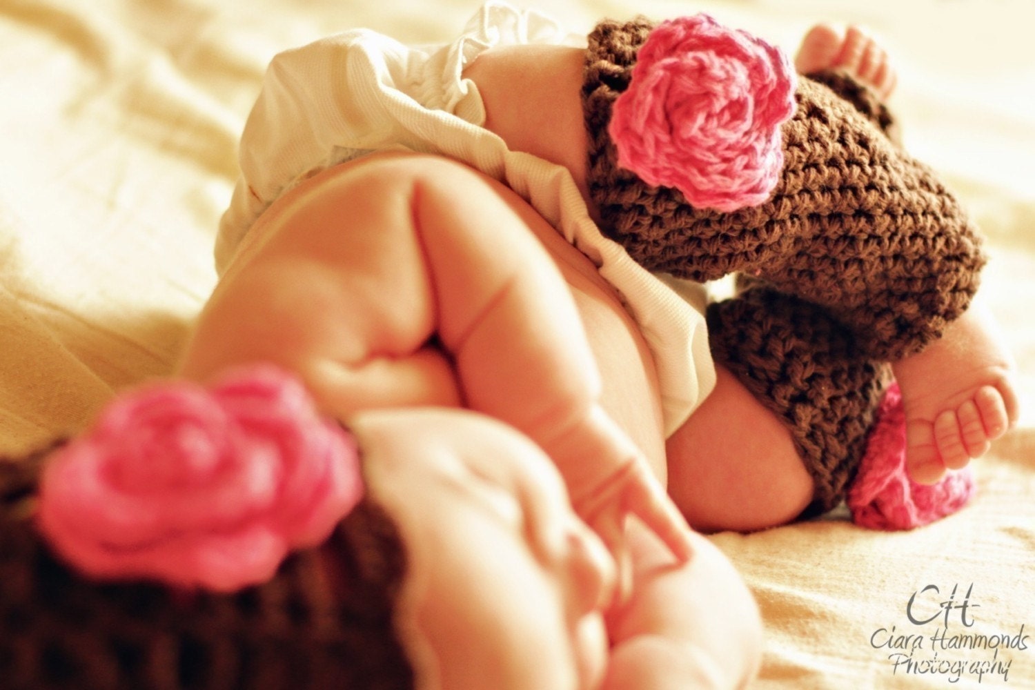 Crochet Pattern Spring Bloom hat and leg warmers PDF 41 and 46
