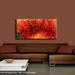 Modern Abstract, Original Abstract painting, Contemporary red Fine Art by Henry Parsinia Large 48x24