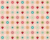 LAST ONE Circles Pink, from Fly a Kite by October Afternoon and Riley Blake, Fat Quarter