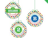 Sesame Street party - Personalized DIY printable favor circles