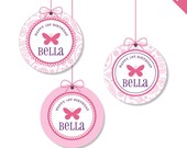 Butterfly party - Personalized DIY printable party circles