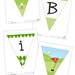 Golf party - Personalized DIY printable pennant banner