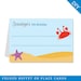 Under the Sea party - Personalized DIY printable buffet cards or place cards
