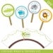 Jungle safari party - Personalized DIY printable cupcake wrapper and topper set