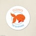 Goldfish party - Custom stickers - Sheet of 12 or 24