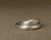 Ridged Wedding Band in Palladium (Made to Order)