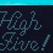 Giant "High Five" Cross-Stitch