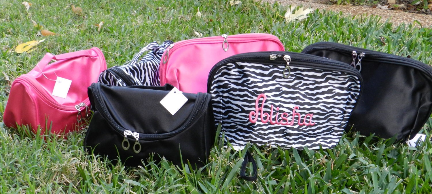 Personalizd satin cosmetic bags