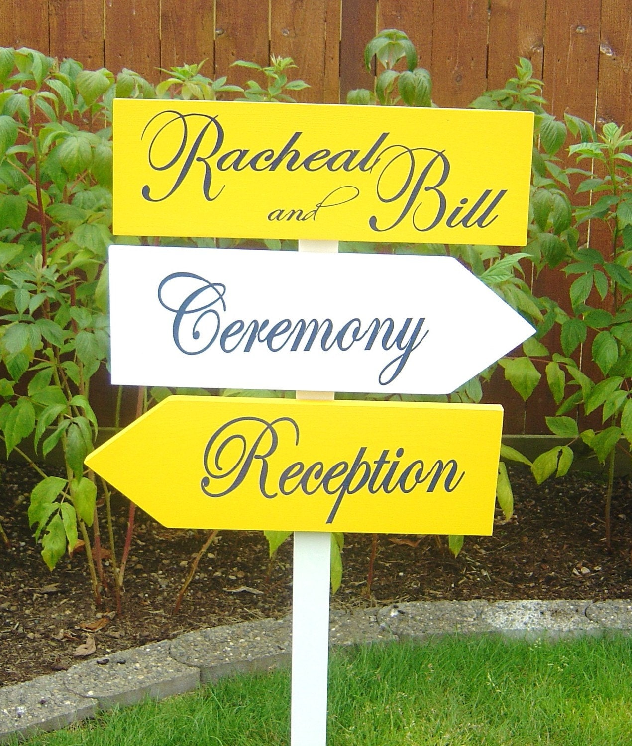 Wedding Welcome Sign.  Personalized Directional Sign with Arrows. Perfect for your Wedding Ceremony, Reception, Event or Photo Prop.