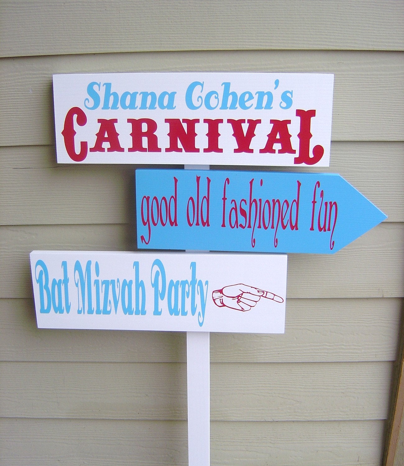 Custom Wooden Directional Sign with Arrows. Birthday Party, Themed Party, Bat & Bar Mitzvah, Quinceanera, Sweet Sixteen, Wedding.