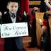 Here Comes the Bride Sign with and they lived Happily ever after. 8 X 16 inches, 2-Sided. Marriage or Bridal Sign. Flower Girl, Ring Bearer.