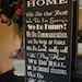 We Do Sign, In Our Home, In This Home We Do, House Rules, Typography Word Art, Family Rules, Lyrics, Music, Wedding Vows. 12 x 24 inches.